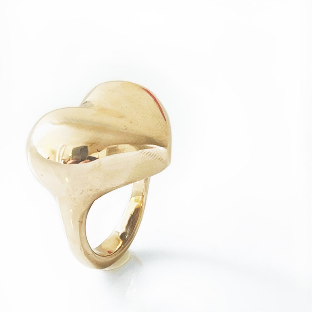 EROS Domed Heart Ring | Bronze