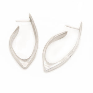WISHBONE Hoops | Silver