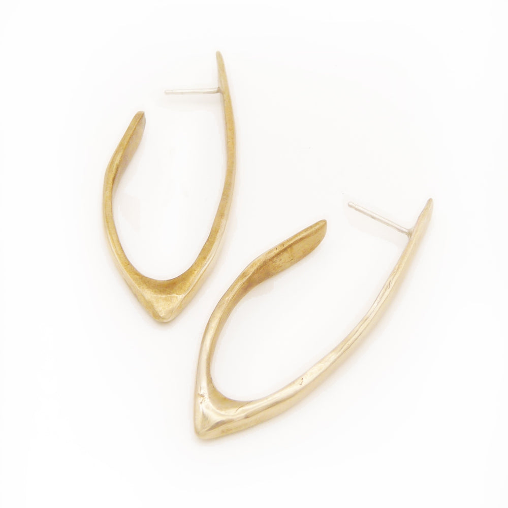 WISHBONE Hoops | Bronze