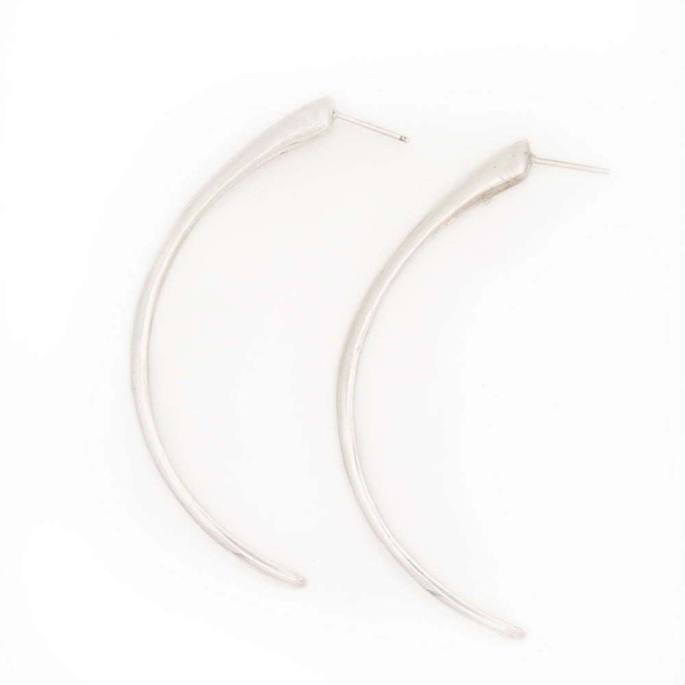CASCADE Half Hoops | Silver