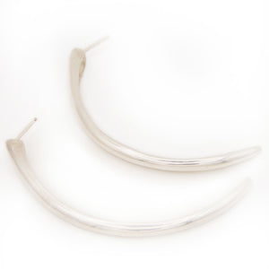 CASCADE Half Hoops | Silver