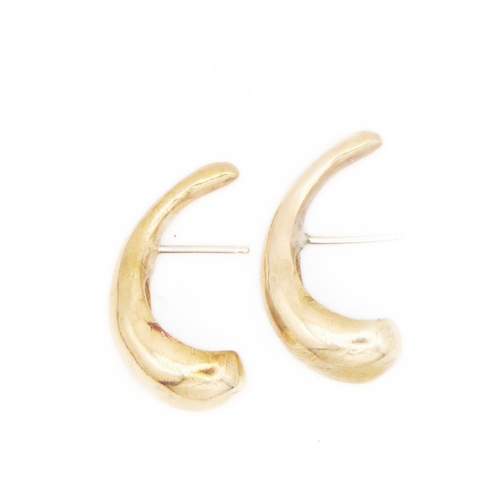 SADIE Crescent Hoops | Bronze
