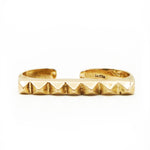 PERO Double Studded Ring | Bronze