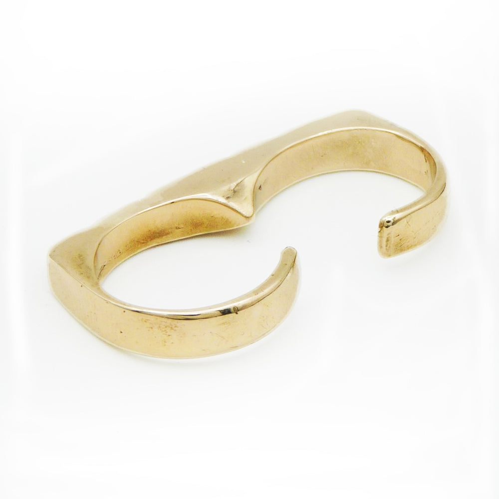 PERO Double Studded Ring | Bronze