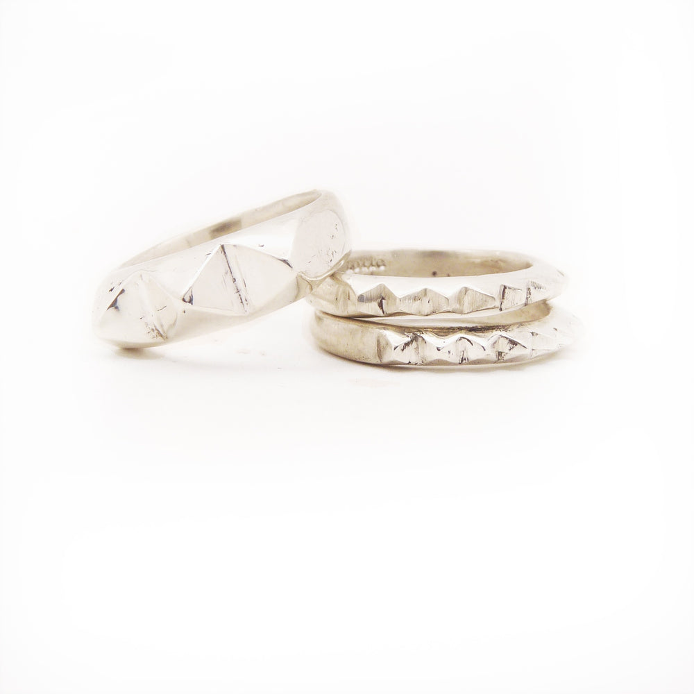 PERO Trio Ring Set | Silver