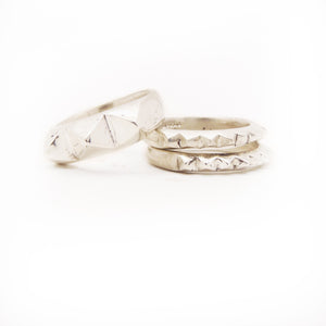 PERO Trio Ring Set | Silver