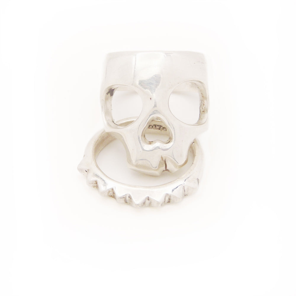 SKULL Ring Set | Silver