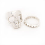 SKULL Ring Set | Silver