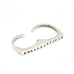 CLIFTON Double Studded Ring | Silver