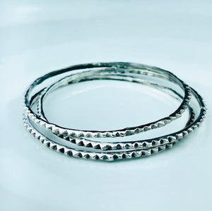CLIFTON Bangle Trio | Silver